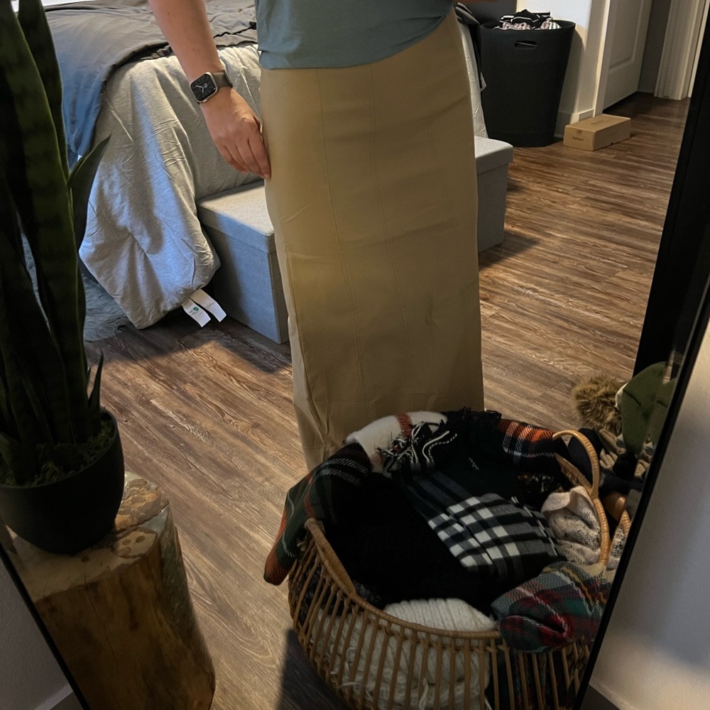 NEW w/ Tags Long Khaki Skirt